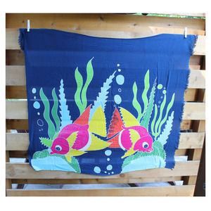 Tropical Fish Print Sarong Beach Cover